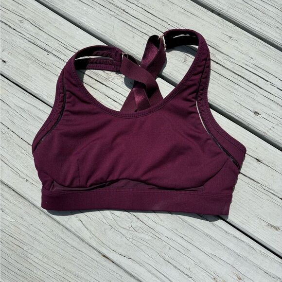 Fabletic Wine Strappy Sports Bra XS - Picture 1 of 3